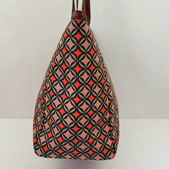 Fossil Sydney Coated Leather Geometric Print Tote - Picture 5 of 15